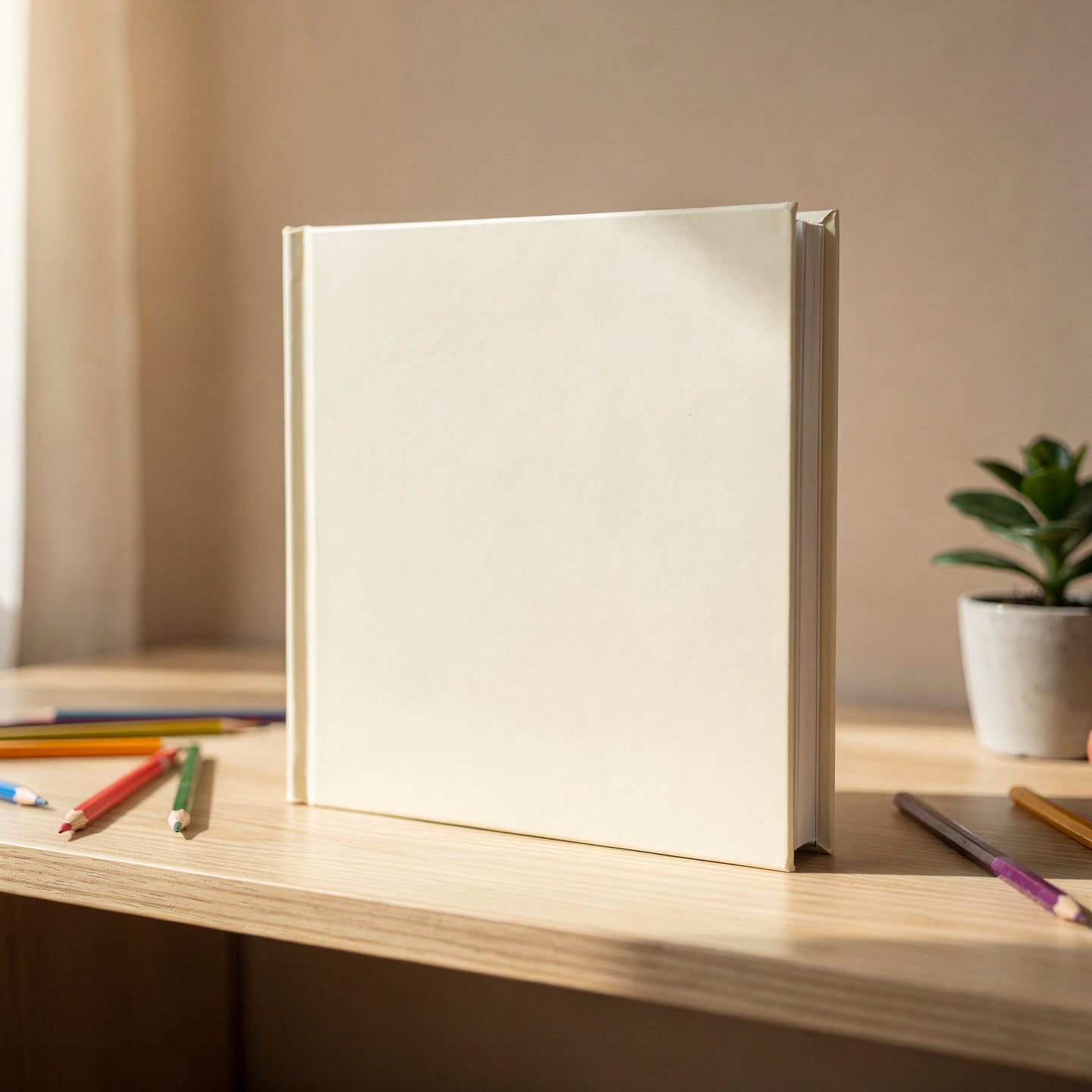 KrixelBook Hardcover 20×20 cm – personalisiertes Vorlese-Bilderbuch mit der gezeichneten Figur deines Kindes