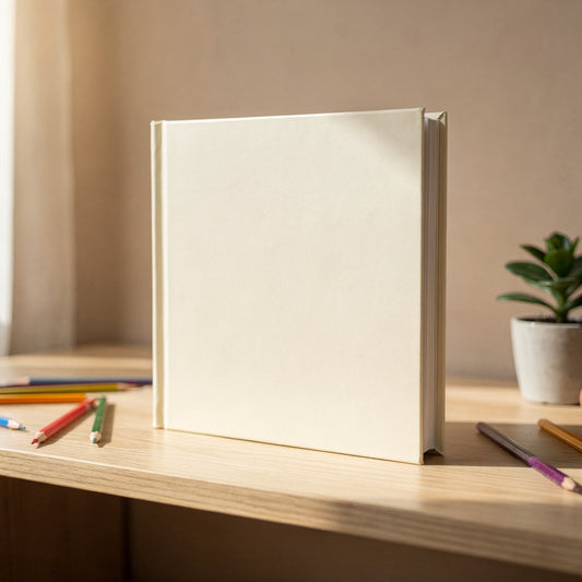 KrixelBook Hardcover 20×20 cm – personalisiertes Vorlese-Bilderbuch mit der gezeichneten Figur deines Kindes